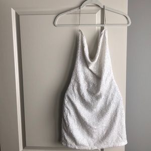 SHEIN Sequin Backless Dress